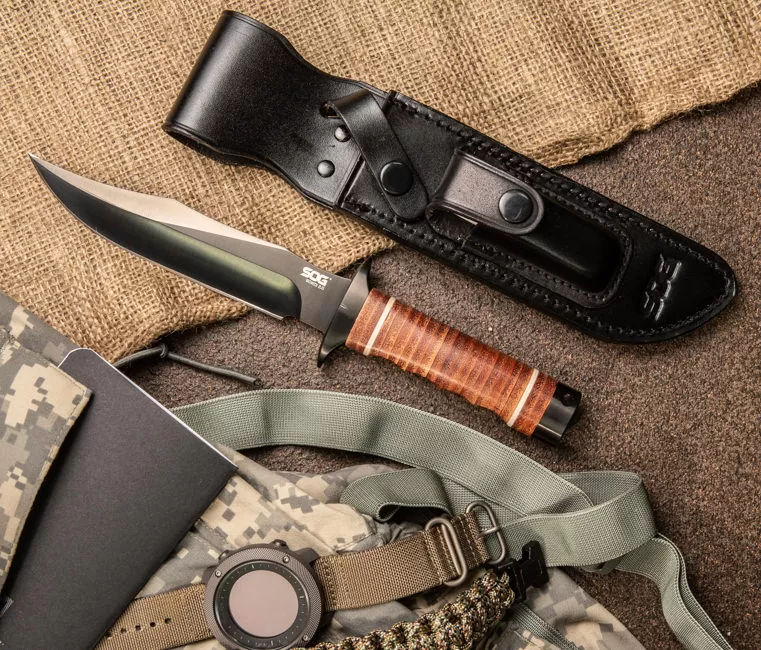 bowie knife with sheath