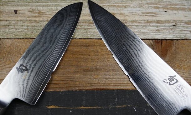 repair chipped shun knife