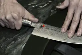 Japanese honbazuke sharpening method