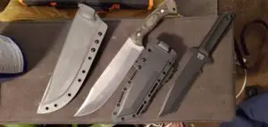 Bowie knife vs tanto point knife