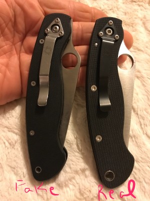 fake and real blade shape